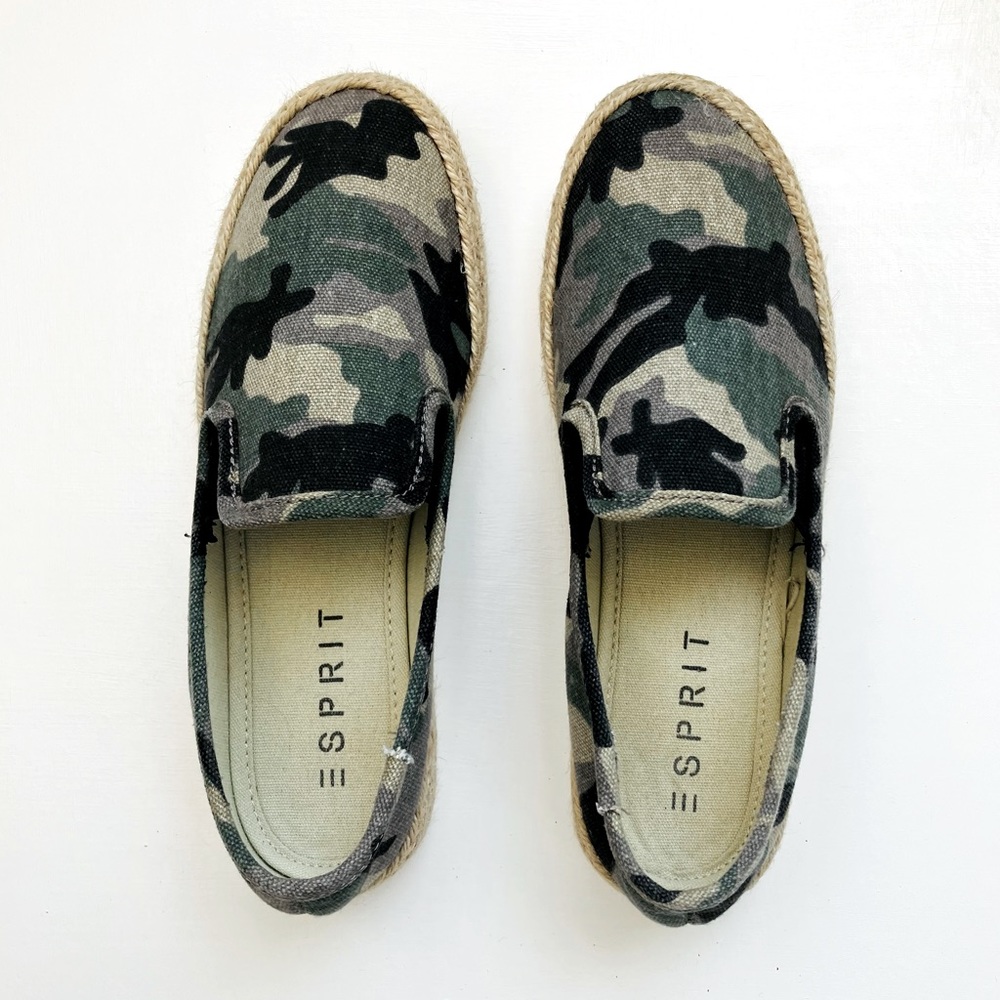 Esprit Nadeen Camo Espadrille Sneakers - Picture 8 of 9